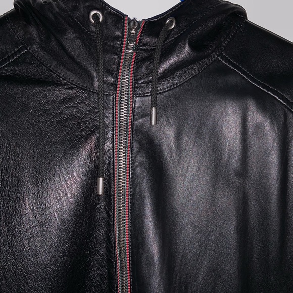 Gucci Leather Hooded Jacket - Picture 7 of 10